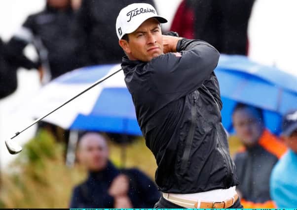 Adam Scott, in action at the Scottish Open, had a bad start to his first Open Championship. Picture: Gregory Shamus/Getty Images