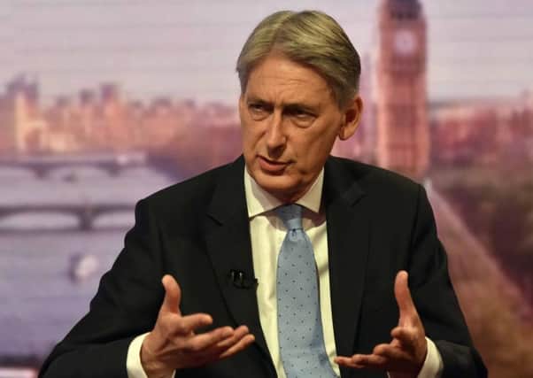 Chancellor Philip Hammond appearing on the BBC One current affairs programme. Picture: Jeff Overs/BBC/PA Wire