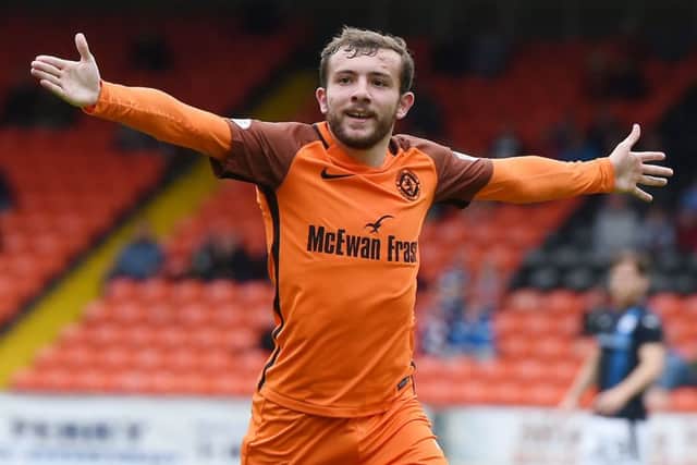 Paul McMullan scored his first goal for Dundee United against Raith Rovers. Picture: SNS.