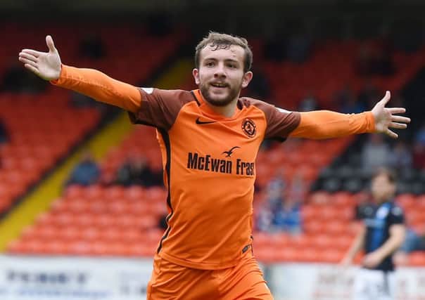 Paul McMullan scored his first goal for Dundee United against Raith Rovers. Picture: SNS.