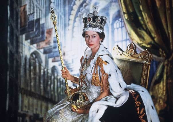 Her Majesty Queen Elizabeth II, In Her Coronation Robes.  Picture: V&A.