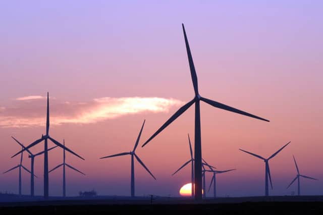 Experts say wind generated the equivalent of 57 per cent of Scotlands entire electricity needs. Picture: Ian Rutherford