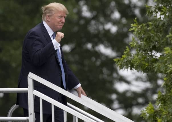 Donald Trump reportedly said he would come 'when I know I'm going to get a better reception'. Picture: AP