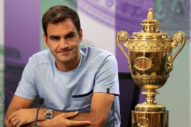 The morning after the night before, Roger Federer was hungover when he met the media. Picture: PA.