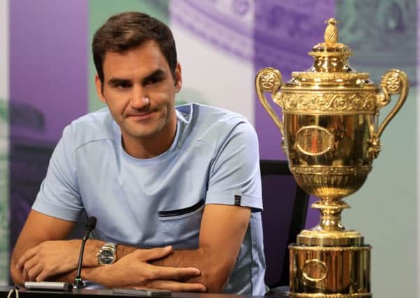 The morning after the night before, Roger Federer was hungover when he met the media. Picture: PA.
