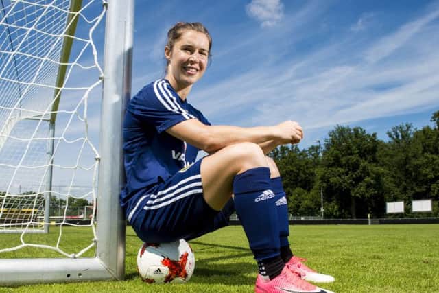 Jane Ross expects to face three Manchester City team-mates in the England defence. Picture: SNS.