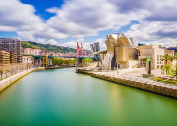 Bilbao waterfront and Guggenheim Museum