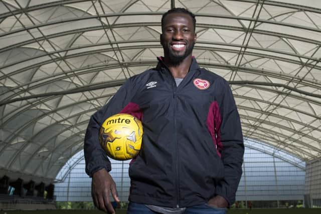 Esmael Goncalves memorably lifted the League Cup with St Mirren in 2013. Picture: SNS.