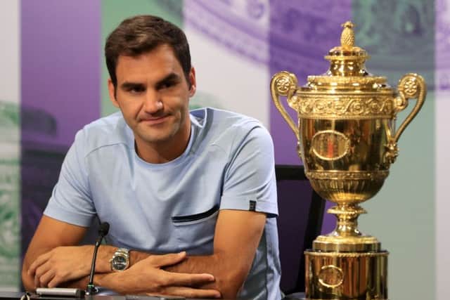 Roger Federer, the Wimbledon champion, will play at the Hydro in Glasgow on 7 November. Picture: Adam Davy/PA Wire