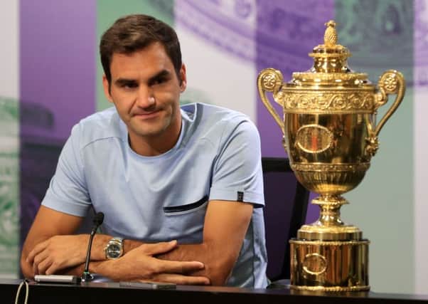 Roger Federer, the Wimbledon champion, will play at the Hydro in Glasgow on 7 November. Picture: Adam Davy/PA Wire