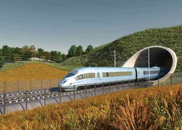An artist's impression of the high-speed railway system. Picture: Contributed