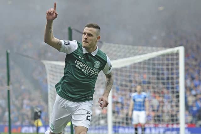 Hibs are looking to bring Anthony Stokes back to the club. Picture: Neil Hanna