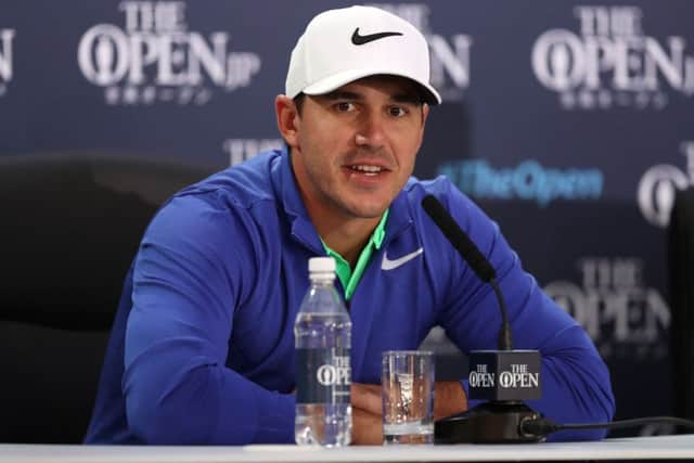 US Open champion Brooks Koepka at his Open Championship press conference at Brikdale. Picture: Getty Images