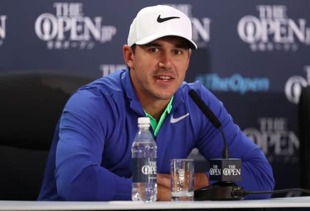 US Open champion Brooks Koepka at his Open Championship press conference at Brikdale. Picture: Getty Images