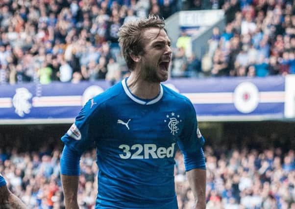 Niko Kranjcar was told to leave the pitch by the referee. Picture: John Devlin