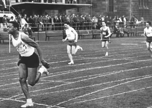Bernard Nottage during his career as an international sprinter