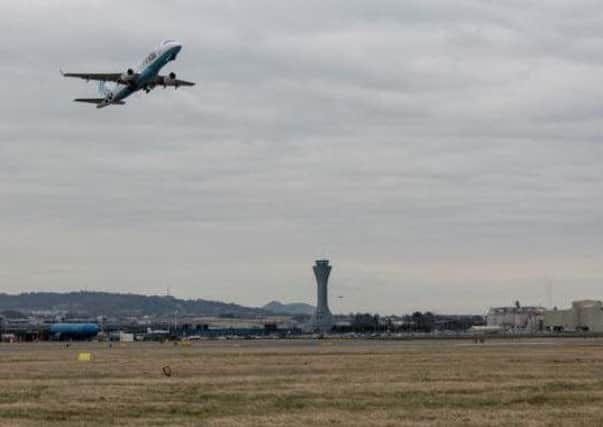Business at Edinburgh Airport, pictured, and Glasgow Airport is booming. Picture: Ian Georgeson