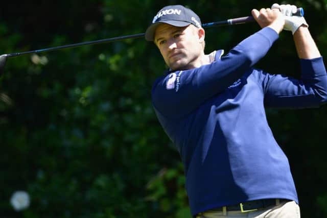 Russell Knox during a practice round ahead of the Open at Royal Birkdale.