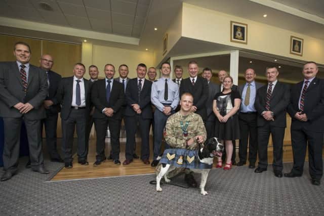 Sgt Dee is introduced to the Mess at RAF Lossiemouth. Picture: MoD/Supplied