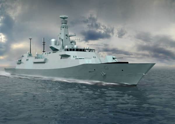 The first warship in a new fleet of Royal Navy frigates will be called HMS Glasgow, the Defence Secretary has announced. Picture; PA