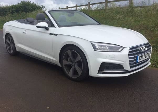 A one-touch button now takes care of folding the roof of the Audi A5 Cabriolet in 15 seconds or erecting it in 18 seconds.