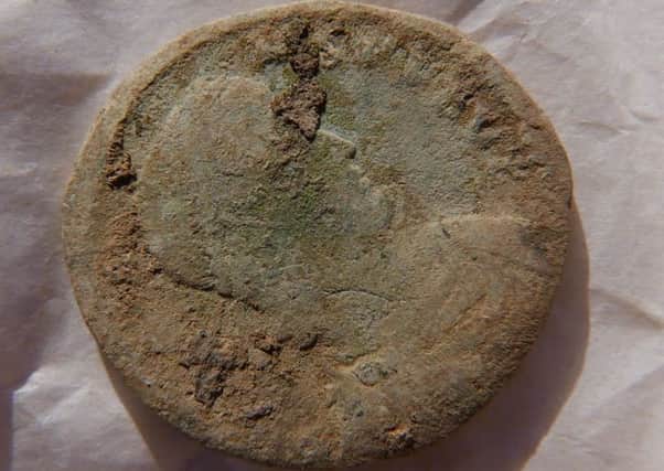 Roman coin found at Rousay. Picture: Swandro