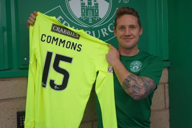 Kris Commons joined Hibs last season on a short-term emergency loan. Picture: Contributed