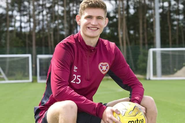 Hearts young striker Rory Currie is fired up by the challenge of competing for a first-team place.  Picture: SNS.