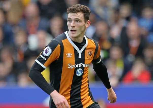 Scotland left-back Andy Robertson has left Hull for Liverpool in an Â£8m deal. Picture: Richard Sellers/PA Wire