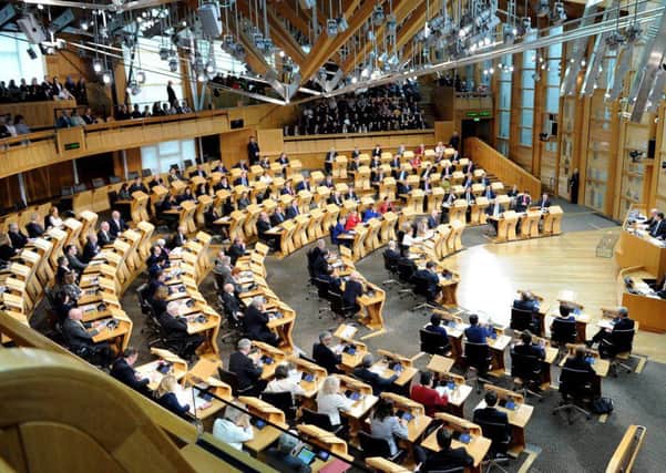 The Holyrood debating chamber will be clear of MSPs for the next month or so. Picture: Lisa Ferguson