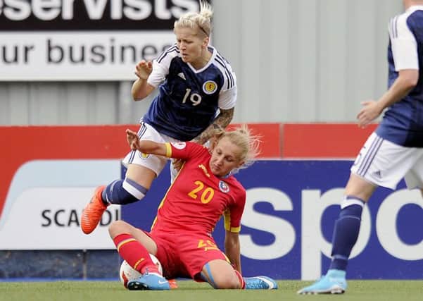 Lana Clelland is expected to lead the attack for Scotland against Portugal