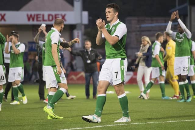 Hibernian's John McGinn has a big price on his head. Picture: SNS/Bill Murray