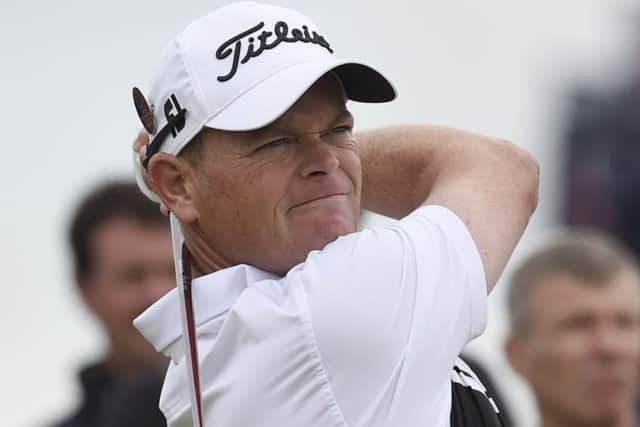 David Drysdale tees off at the 15th during the third round of the Open at, Royal Birkdale. Picture: Ian Rutherford
