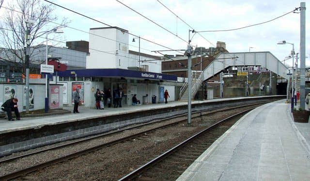Hamilton Central Station, where the device has been installed. Picture: geograph.co.uk