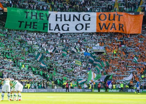 Celtic have issued a "precautionary suspension" to supporters in the Green Brigade section. Picture: SNS