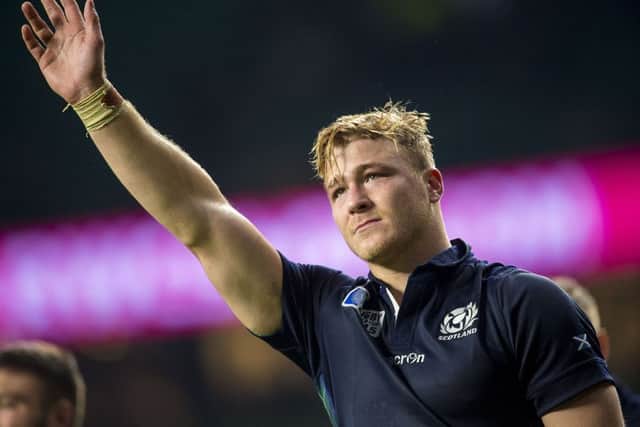 David Denton has been capped 35 times for Scotland, but has been out of the international arena since last summers tour to Japan. Picture: SNS/SRU/Bill Murray
