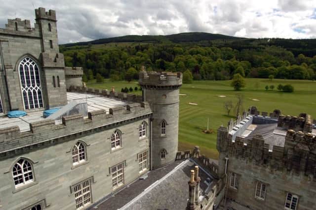 Taymouth Castle in Kenmore which has just been acquired by Hotels International and will be converted into a prestigious world class hotel resort.

Views to the golf course.
Picture by Stephen Mansfield   24th May 2005