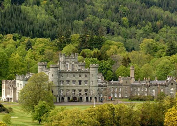 Taymouth Castle in Kenmore which has just been acquired by Hotels International and will be converted into a prestigious world class hotel resort.

Picture by Stephen Mansfield   24th May 2005