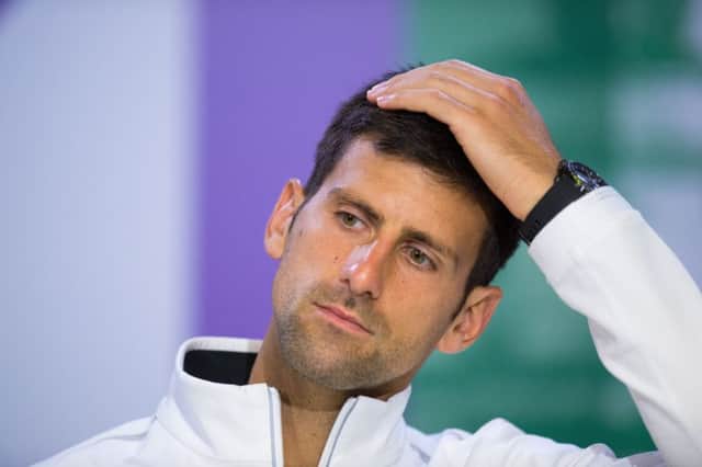 Twelve-time grand slam champion Novak Djokovic has been seeking advice from specialists as he bids to recover from an elbow injury. Picture: Getty
