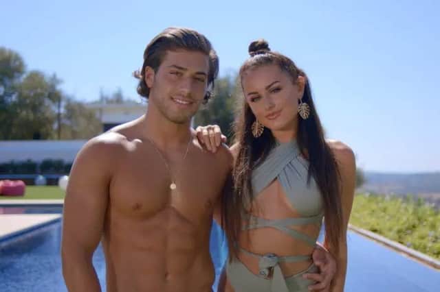 Love Island winners Kem and Amber. Picture: ITVplc