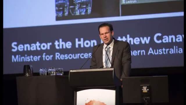 Senator Matthew Canavan was forced to quite. Picture: YouTube