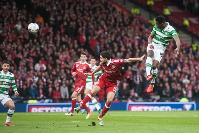 Moussa Dembele, right, has been the subject of transfer speculations. Picture: John Devlin
