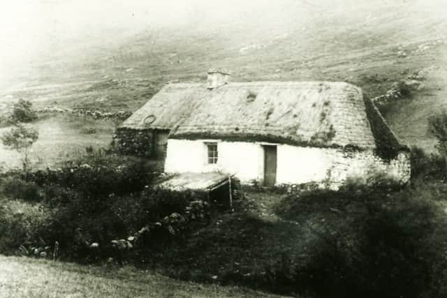 An Auchindrain cottage photographed in the late 19th Century. PIC: The Auchindrain Trust.
