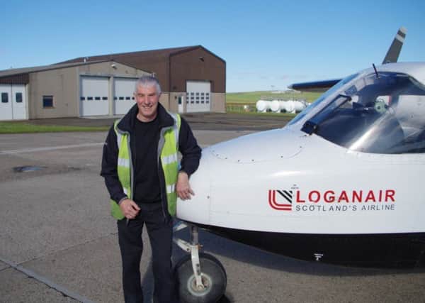 Bryan Sutherland, who has retired after 50 years with Loganair. Picture: Kirkwall Airport/Twitter