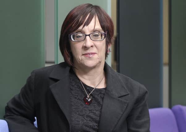 Maggie Craig at the offices of the Financial Conduct Authority at Quayside House in Fountainbridge, Edinburgh. Picture: Neil Hanna