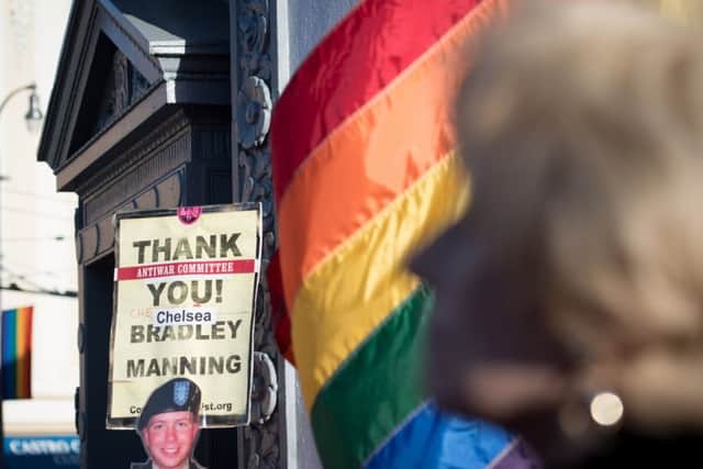 President Donald Trump announced that transgender people may not serve "in any capacity" in the US military, citing the "tremendous medical costs and disruption" their presence would cause. Picture: JOSH EDELSON/AFP/Getty Images