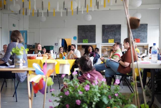 Glasgow residents meet at a recent council-organised consultation exercise to discuss the future of community growing in the city. Picture: Contributed