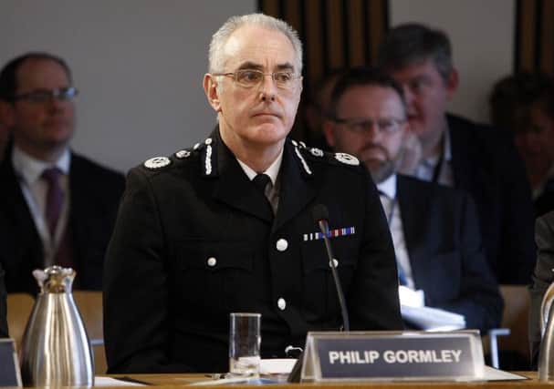 Phil Gormley faces a high-level probe after a complaint was made by another Police Scotland officer. Picture: Andrew Cowan/Scottish Parliament