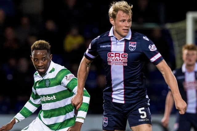 Jay McEveley, right, has left Ross County after one season with the club. Picture: SNS