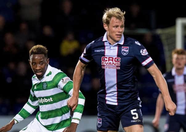 Jay McEveley, right, has left Ross County after one season with the club. Picture: SNS